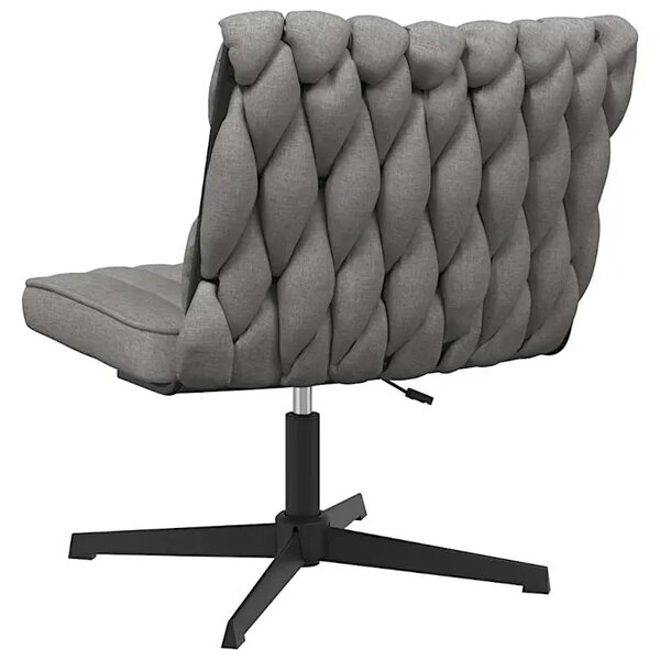 Fotel do biurka glamour jasnoszary S3-E39