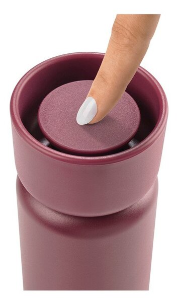 Bordowy kubek termiczny ze stali nierdzewnej 650 ml Singles – Zone