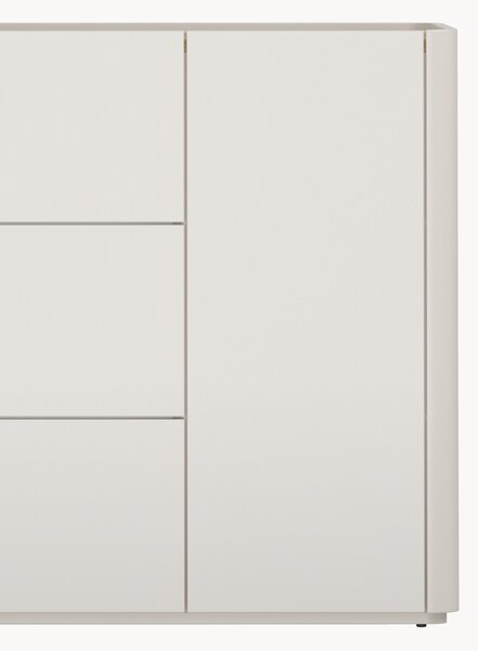 Komoda Elivo 150 cm z szufladami - kaszmir / dąb olejowany