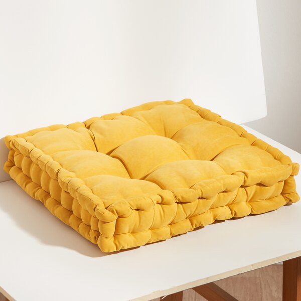 Wysoka poduszka do siedzenia - żółta