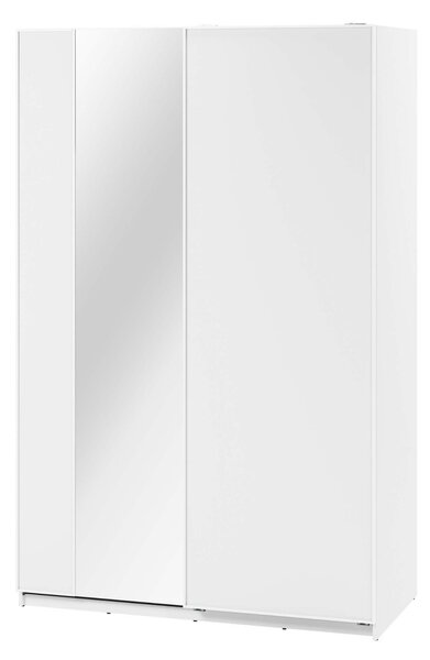 EMWOmeble Szafa przesuwna 150 cm z lustrem MAXI MX-02 / biały