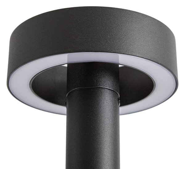 Słupek oświetleniowy LED Lucande Nirella, 100 cm, czarna, CCT, IP65 Nirella, czarny, metal, nowoczesny