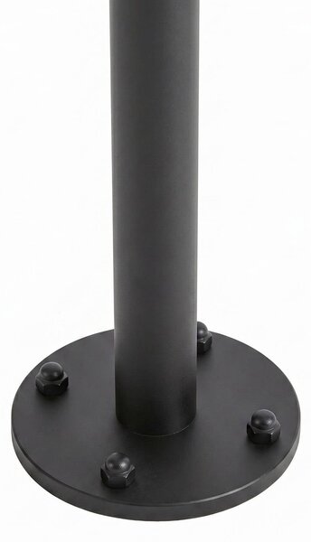 Słupek oświetleniowy LED Lucande Nirella, 100 cm, czarna, CCT, IP65 Nirella, czarny, metal, nowoczesny