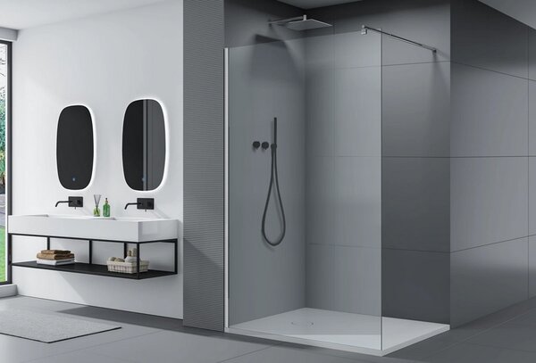 Kabina prysznicowa EX101 - oryginalne szkło NANO 10 mm - szkło przezroczyste - możliwość wyboru szerokości