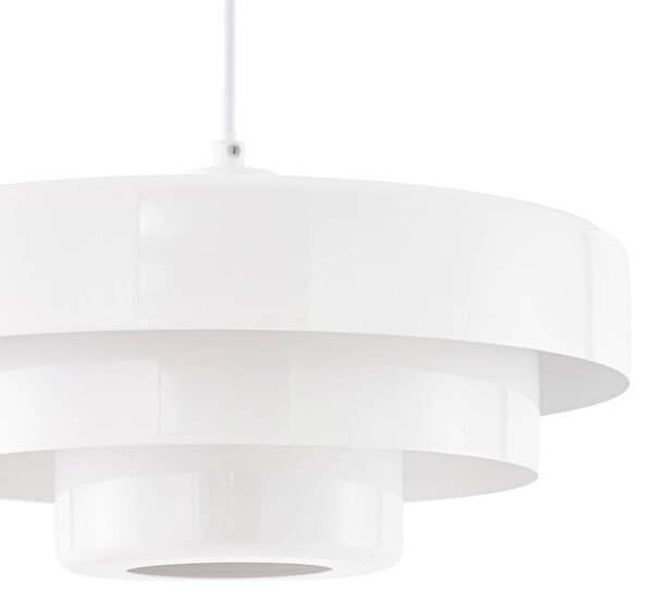 Lampa wisząca Tivra Lindby, możliwość ściemniania, biały / opal, salon / jadalnia, metal, design