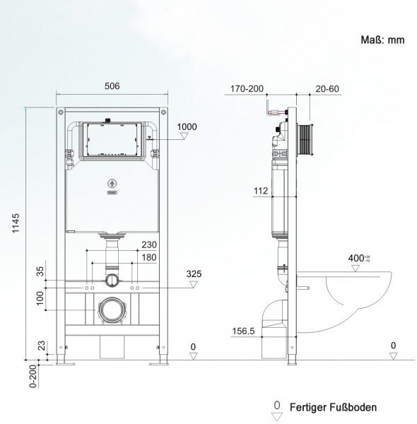 Kompletny zestaw WC 1: Miska WC NT2038 - stelaż podtynkowy G3004A z panelem - deska Soft-Close