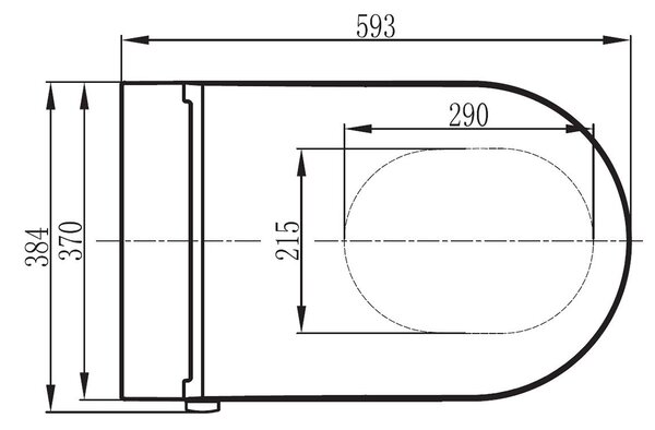 Toaleta myjąca BERNSTEIN WC PRO+ 1102 - lejowa bezkołnierzowa - kompletny zestaw - kolor biały połysk