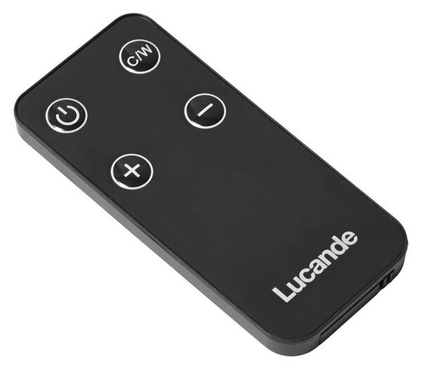 Lampa stojąca LED Lucande Gambi, figura szachowa – skoczek, CCT IP44 Gambi Lucande, możliwość ściemniania, biały / opal, tworzywo sztuczne, design