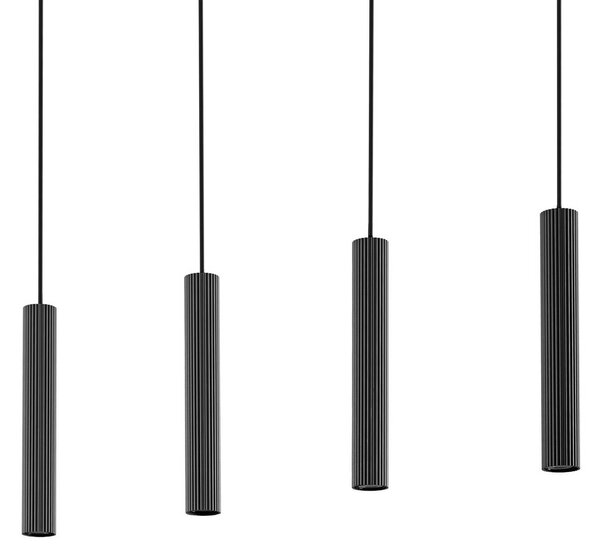 Lampa wisząca Kardis Lindby, możliwość ściemniania, czarny, salon / jadalnia, metal, nowoczesny