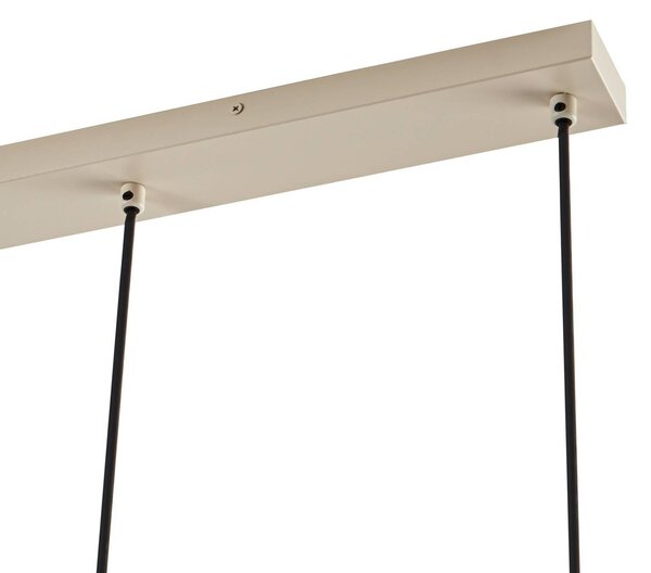 Lampa wisząca Kardis Lindby, możliwość ściemniania, kremowy / amber, salon / jadalnia, metal, nowoczesny