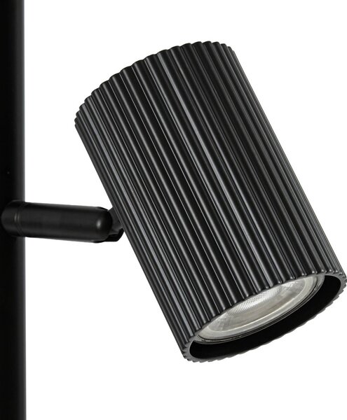 Lampa stojąca Kardis Lindby, czarny, salon / jadalnia, metal, nowoczesny