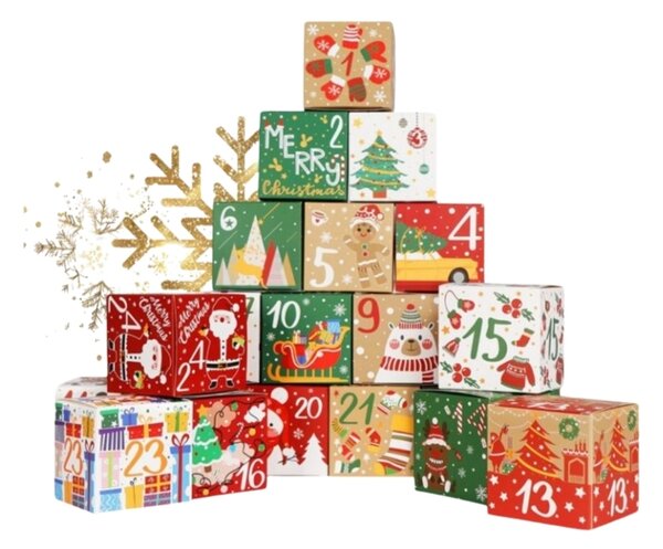 Kalendarz adwentowy BOXMAS DIY, 24 pudełka