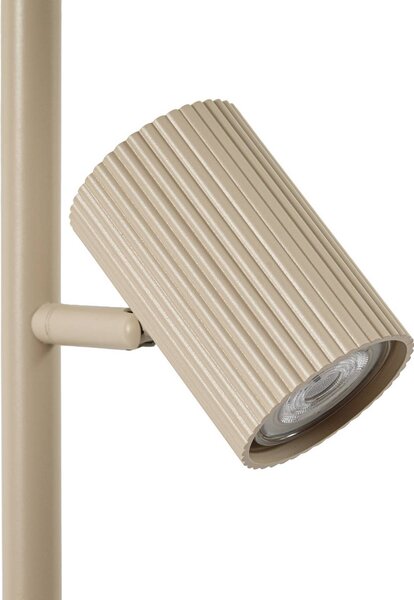 Lampa stojąca Kardis Lindby, kremowy / amber, salon / jadalnia, metal, nowoczesny