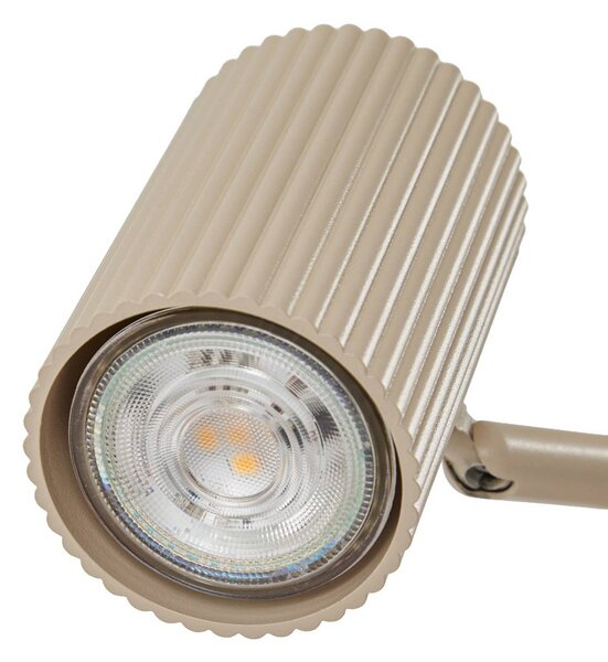 Lampa stojąca Kardis Lindby, kremowy / amber, salon / jadalnia, metal, nowoczesny