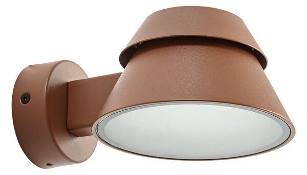 Zewnętrzna Lampa Lucande, Moena, brąz rdzawy, aluminium, nowoczesny