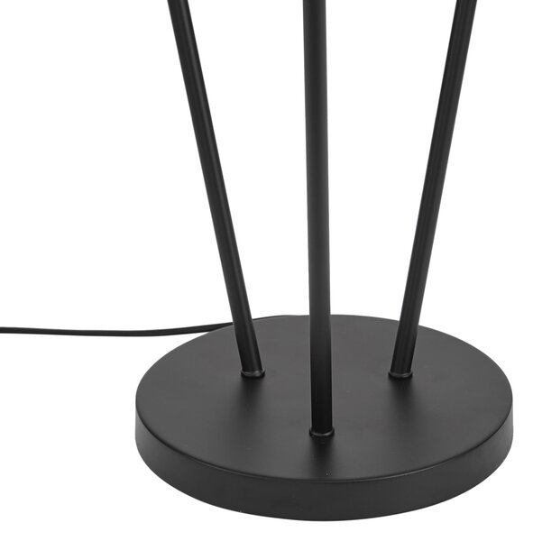 Nowoczesna lampa podłogowa czarna 3-źródła światła GU10 35mm - Thomas