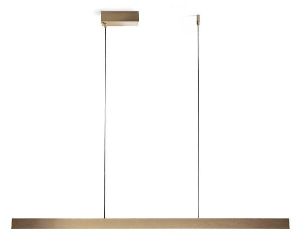 Lampa Wisząca LIGHT-POINT, Edge Linear S1500, ściemnialny, złoty | mosiężny, gabinet | pracownia, aluminium, design