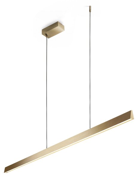 Lampa Wisząca LIGHT-POINT, Edge Linear S1500, ściemnialny, złoty | mosiężny, gabinet | pracownia, aluminium, design
