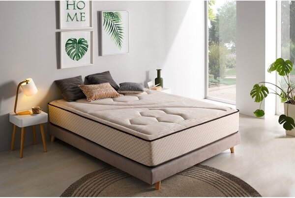 Twardy/średnio twardy dwustronny piankowy materac termoregulacyjny 120x200 cm Tempus Gold – Moonia