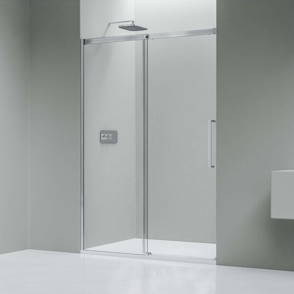 Drzwi prysznicowe przesuwne Sof-Close ze ścianką DX906 FLEX - szkło z powłoką Nano 8 mm - różne szerokości