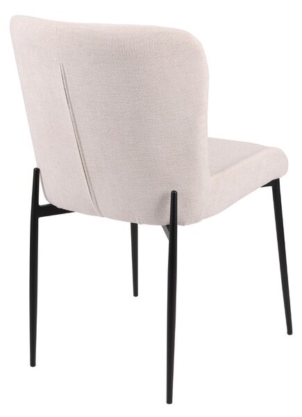 Krzesło do jadalni Willow, tapicerowane, wygodne, beżowe