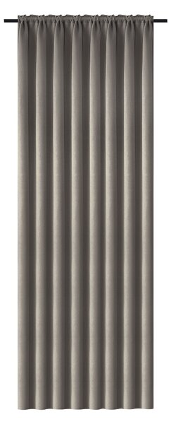 Zasłona OXFORD 140x270 cm, szarobrązowa Zawieszanie: Taśma z wiązaniami