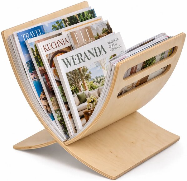 Drewniany stojak na gazety topola Z9-D72