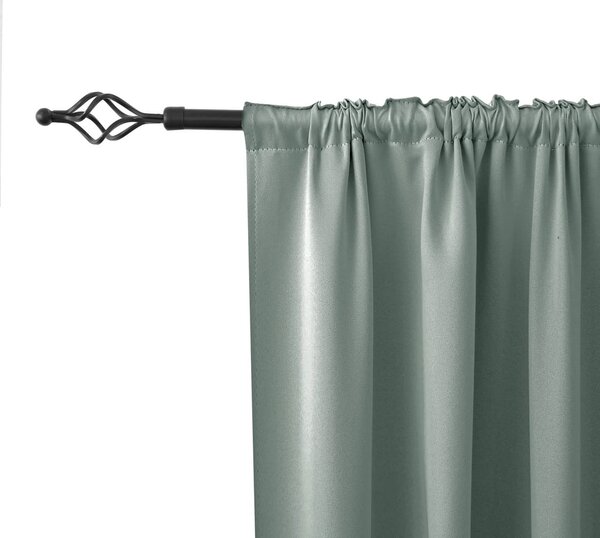 Zasłona OXFORD 140x270 cm, szarozielony Zawieszanie: Taśma z wiązaniami