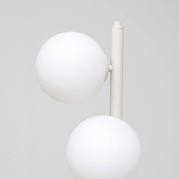 KARE Lampa stojąca designerska Scala Balls, kremowy / amber, salon / jadalnia, szkło, design