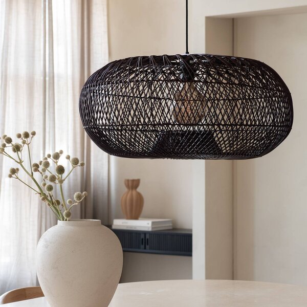 Good & Mojo Lampa wisząca Arizona, możliwość ściemniania, czerwony, salon / jadalnia, drewno, design