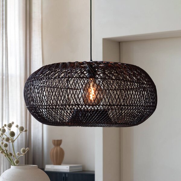Good & Mojo Lampa wisząca Arizona, możliwość ściemniania, czerwony, salon / jadalnia, drewno, design