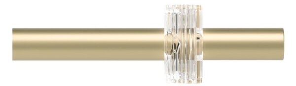 Stalowy regulowany karnisz w kolorze matowego złota 107 - 305 cm Flute – Umbra