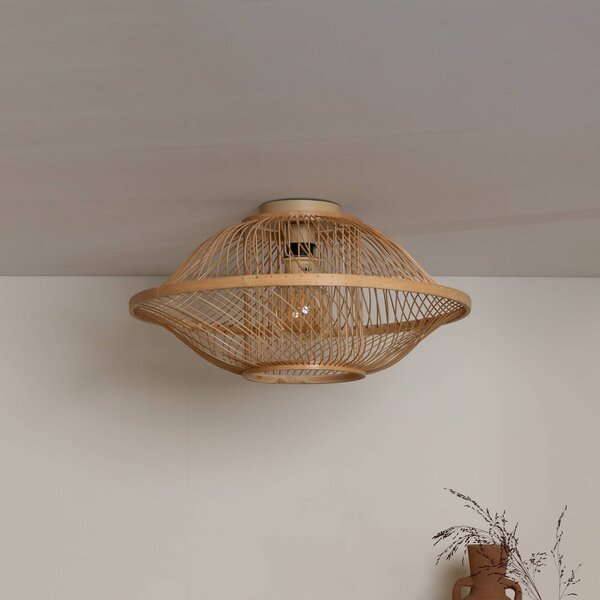 Good & Mojo Lampa sufitowa Maui, możliwość ściemniania, jasne drewno, salon / jadalnia, bambus, design