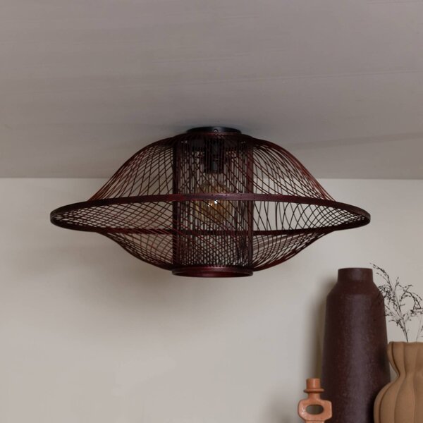 Good & Mojo Lampa sufitowa Maui, możliwość ściemniania, czerwony, salon / jadalnia, bambus, design