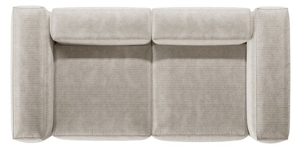 Beżowa sztruksowa sofa 224 cm Bergamo – Cosmopolitan Design