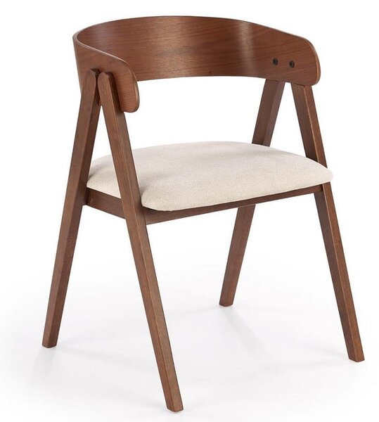 Nowoczesne drewniane krzesło orzech | Umeblowana.com