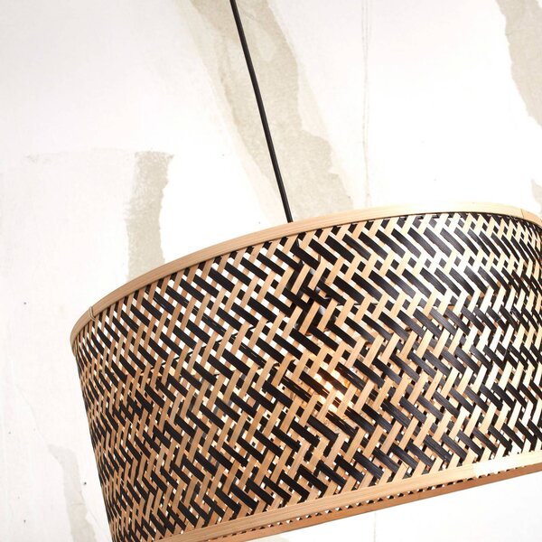 Good & Mojo Lampa wisząca Java, możliwość ściemniania, jasne drewno, salon / jadalnia, bambus, design