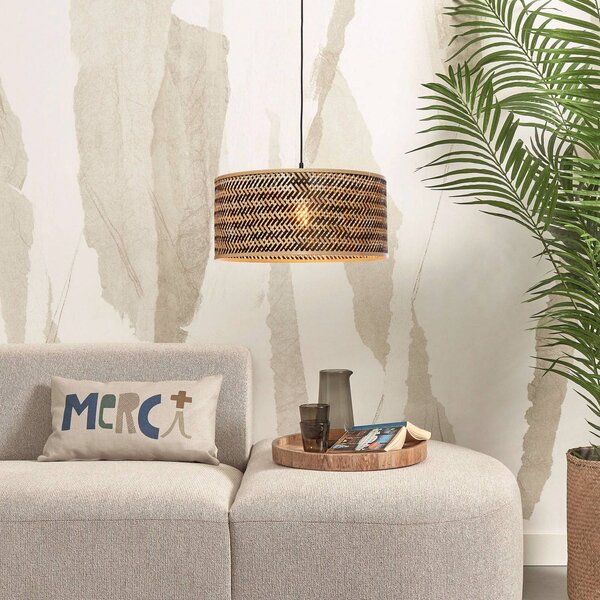 Good & Mojo Lampa wisząca Java, możliwość ściemniania, jasne drewno, salon / jadalnia, bambus, design
