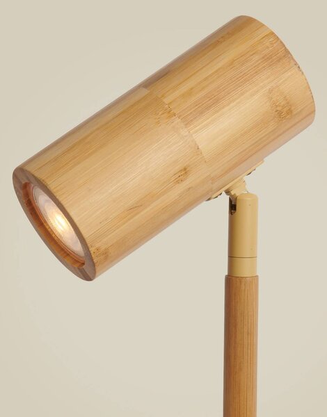 Good & Mojo Lampa stołowa Java, jasne drewno, salon / jadalnia, bambus, design