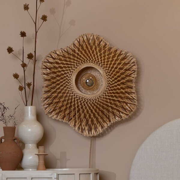 Good & Mojo Kinkiet Madura, jasne drewno, salon / jadalnia, bambus, design
