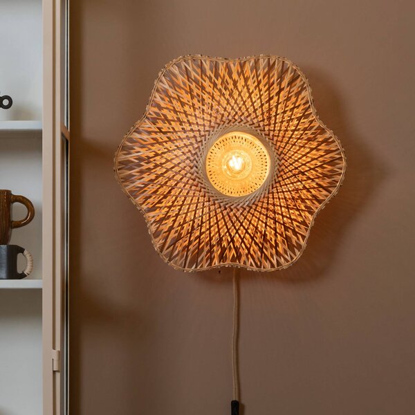 Good & Mojo Kinkiet Madura, jasne drewno, salon / jadalnia, bambus, design