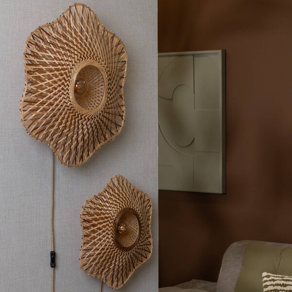 Good & Mojo Kinkiet Madura, jasne drewno, salon / jadalnia, bambus, design