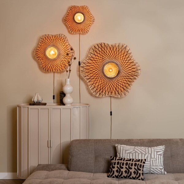 Good & Mojo Kinkiet Madura, jasne drewno, salon / jadalnia, bambus, design
