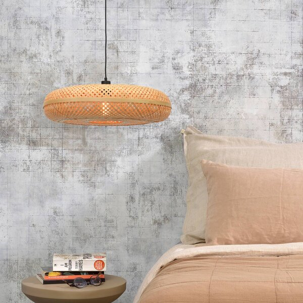 Good & Mojo Lampa wisząca Palawan, możliwość ściemniania, jasne drewno, salon / jadalnia, bambus, design