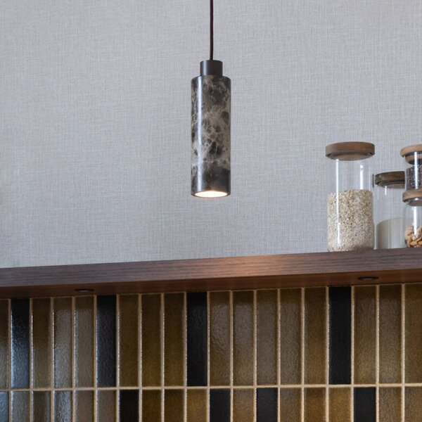 It's about RoMi Lampa wisząca Tivoli, możliwość ściemniania, brązowy / rdzawy, salon / jadalnia, kamień, design