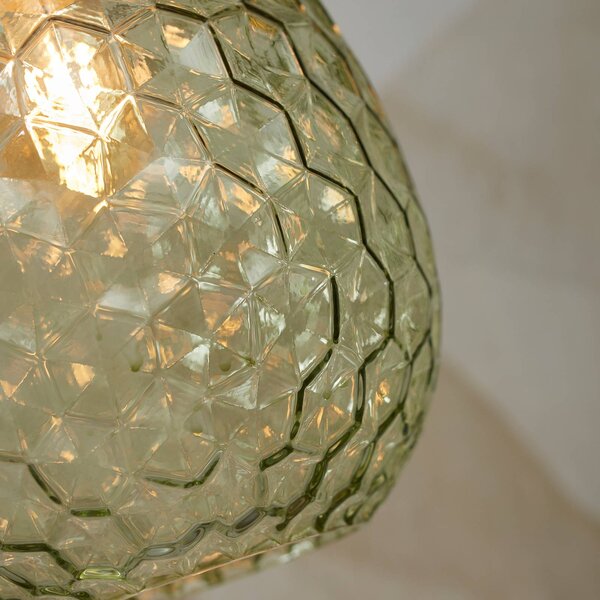 It's about RoMi Lampa wisząca Venice, możliwość ściemniania, zielony, salon / jadalnia, szkło, design