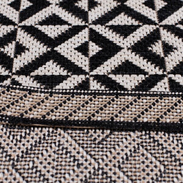Dywan Modern Geometric black/beige 120x170cm