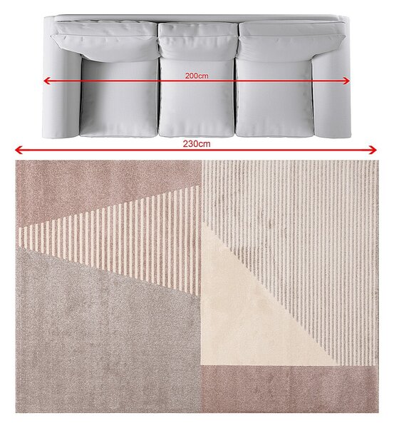 Dywan Sevilla paper white/dusty rose 160x230cm