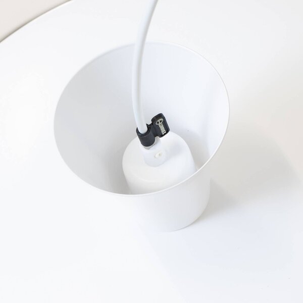 Lampa wisząca Plato Luminex, możliwość ściemniania, biały / opal, salon / jadalnia, metal, nowoczesny