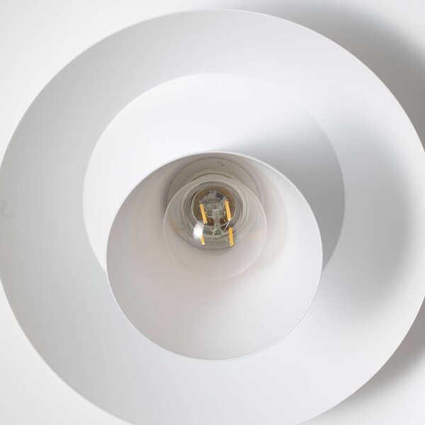 Lampa wisząca Plato Luminex, możliwość ściemniania, biały / opal, salon / jadalnia, metal, nowoczesny